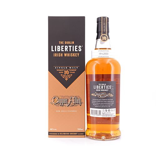 The Dublin Liberties Copper Alley 10 Jahre Single Malt Irish Whiskey 0,70 Liter/ 46.0% vol Produktbild