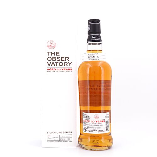 The Observatory 20 Jahre Signature Series Single Grain Whisky 0,70 Liter/ 40.0% vol Produktbild