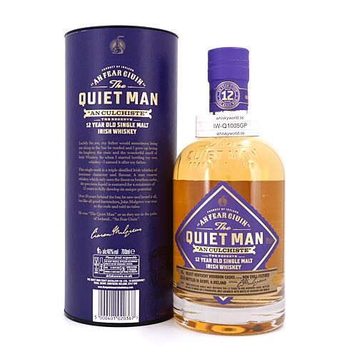 The Quiet Man 12 Jahre An Culchiste 0,70 Liter/ 46.0% vol Produktbild