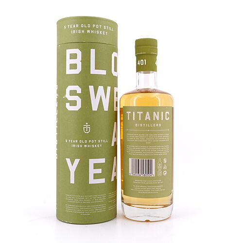 Titanic 5 Jahre Distillers Pot Still Irish Whiskey  0,70 Liter/ 46.0% vol Produktbild
