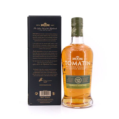 Tomatin Bourbon & Sherry Casks 12 Jahre  0,70 Liter/ 43.0% vol Produktbild