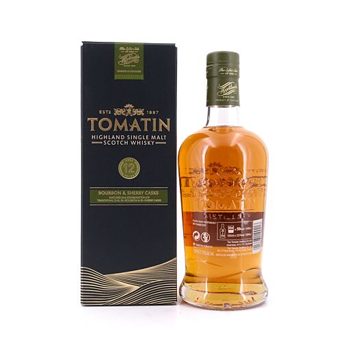 Tomatin Bourbon & Sherry Casks 12 Jahre  0,70 Liter/ 43.0% vol Produktbild