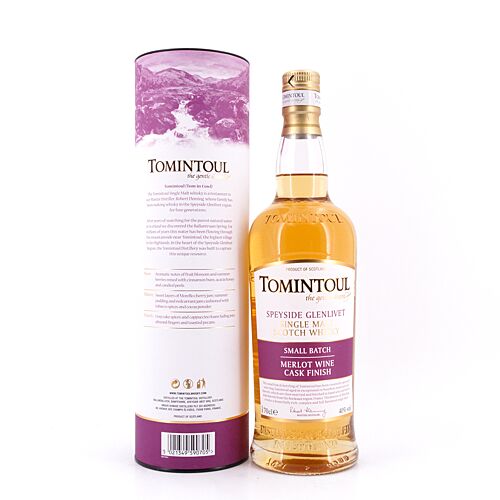 Tomintoul Merlot Cask Finish  0,70 Liter/ 40.0% vol Produktbild