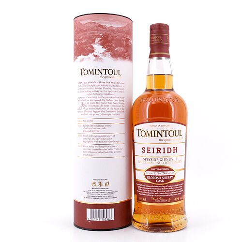 Tomintoul Seiridh Oloroso Sherrry Cask  0,70 Liter/ 40.0% vol Produktbild