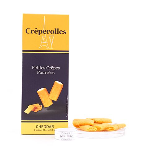 Traou Mad Creperolles CHEDDAR Mini-Crèpe Dentelle gefüllt mit Cheddar 100 Gramm Produktbild
