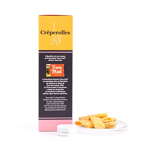 Traou Mad Creperolles GOUT BACON Mini-Crèpe Dentelle gefüllt mit Speck 100 Gramm Produktbild