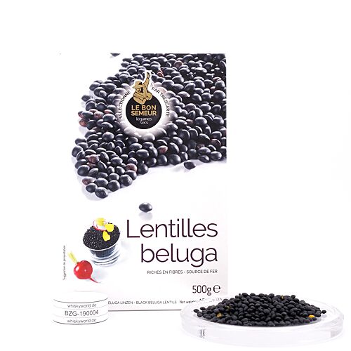 Trescarte Lentilles Beluga Beluga Linsen 500 Gramm Produktbild