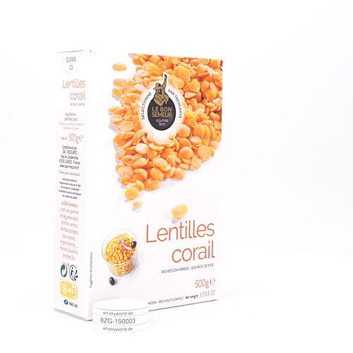 Trescarte Lentilles Corail Rote Linsen 500 Gramm Produktbild