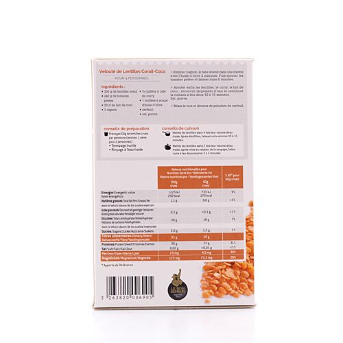 Trescarte Lentilles Corail Rote Linsen 500 Gramm Produktbild