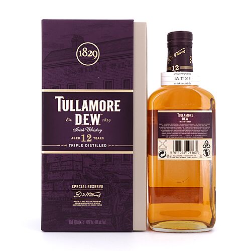 Tullamore Dew 12 Jahre  0,70 Liter/ 40.0% vol Produktbild