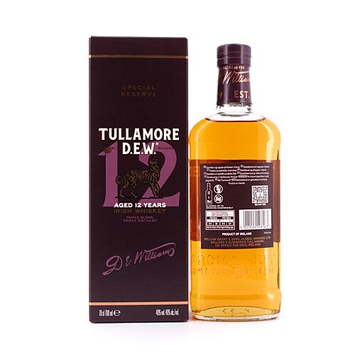 Tullamore Dew 12 Jahre  0,70 Liter/ 40.0% vol Produktbild