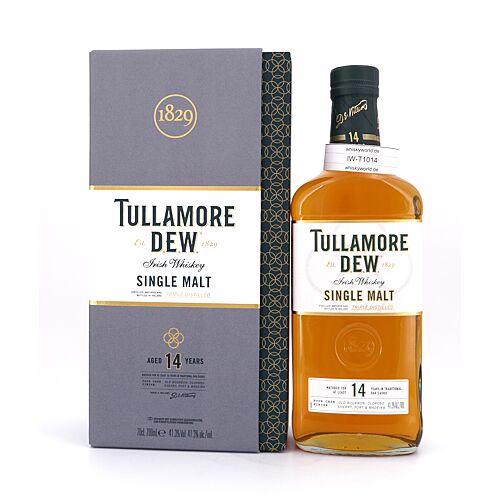 Tullamore Dew 14 Jahre Single Malt 4 Cask Finish Old Bourbon Oloroso Sherry Port & Madeira 0,70 Liter/ 41.3% vol Produktbild