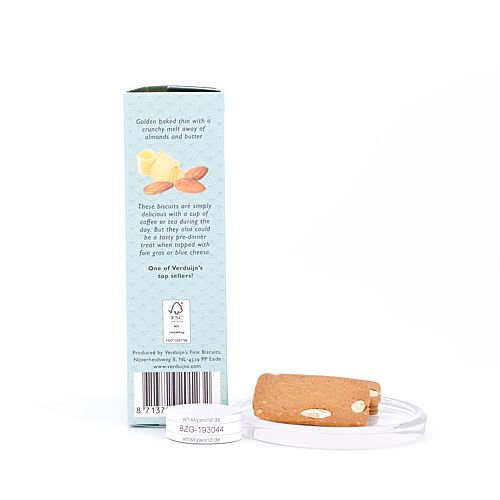 Verduijn's Almond Thins Buttergebäck mit Mandeln 75 Gramm Produktbild