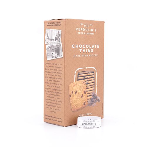 Verduijn's Butter Biscuits With Chocolate & Coconut Buttergebäck mit Schokolade und Kokosnuss 85 Gramm Produktbild