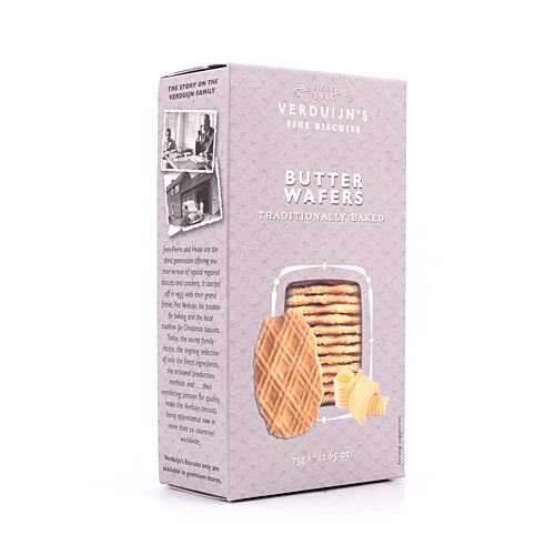 Verduijn's Butter Wafers Butterwaffeln 75 Gramm Produktbild