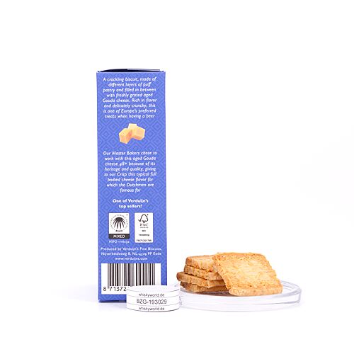Verduijn's Cheese Crisps Blätterteiggebäck mit altem Gouda 75 Gramm Produktbild