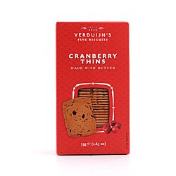 Verduijn's Cranberry Thins Buttergebäck mit Preiselbeeren Produktbild