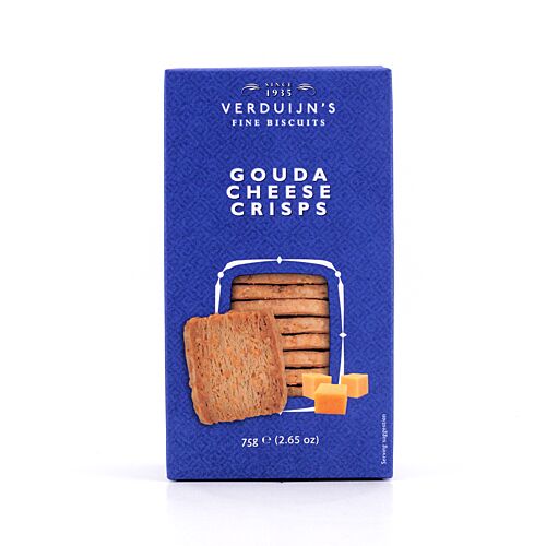 Verduijn's Gouda Cheese Crisps Blätterteiggebäck mit altem Gouda 75 Gramm Produktbild