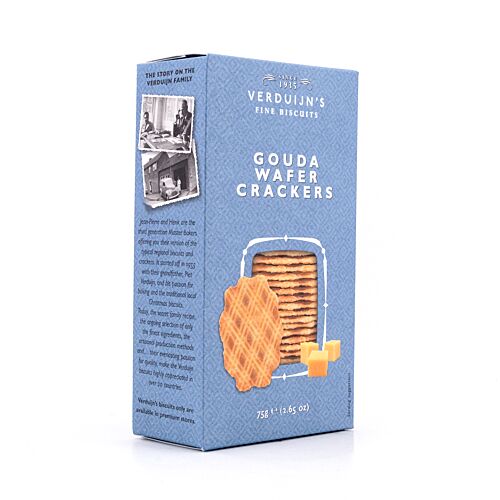 Verduijn's Gouda Wafer Crackers Käsewaffeln 75 Gramm Produktbild