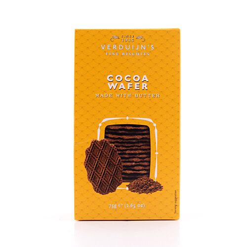 Verduijn's Cocoa Wafer Kakaowaffeln 75 Gramm Produktbild