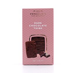 Verduijn's Dark Chocolate Thins Butterkekse mit Schokolade und Kakaopulver Produktbild