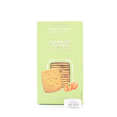 Verduijn's Orange Thins Buttergebäck mit Orange 75 Gramm Produktbild