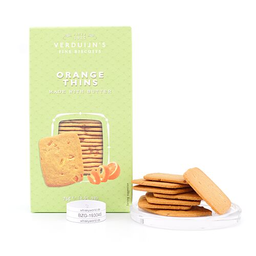 Verduijn's Orange Thins Buttergebäck mit Orange 75 Gramm Produktbild