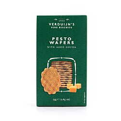 Verduijn's Pesto Wafers Käsewaffeln mit Basilikum und Knoblauch Produktbild