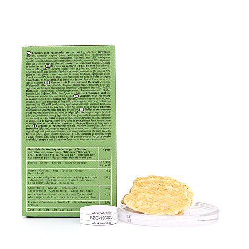 Verduijn's Rosemary Cracker Waffeln mit Rosmarin und Meersalz 75 Gramm Produktbild