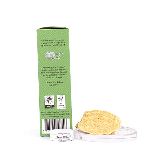 Verduijn's Rosemary Cracker Waffeln mit Rosmarin und Meersalz 75 Gramm Produktbild