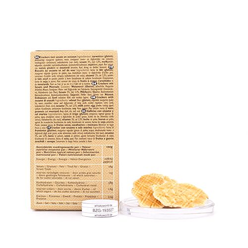 Verduijn's Sesame Cracker Waffeln mir Sesam und Meersalz 75 Gramm Produktbild