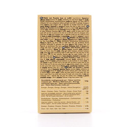 Verduijn's Pecorino Truffle Wafer Cracker Waffeln mit Pecorino-Käse und Trüffel 75 Gramm Produktbild