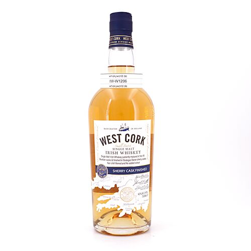 West Cork Single Malt Sherry Cask Finish  0,70 Liter/ 43.0% vol Produktbild