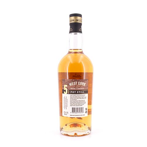 West Cork 5 Jahre  Pot Still Whiskey  0,70 Liter/ 43.0% vol Produktbild