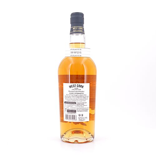 West Cork Cask Strength Irish Whiskey  0,70 Liter/ 62.0% vol Produktbild