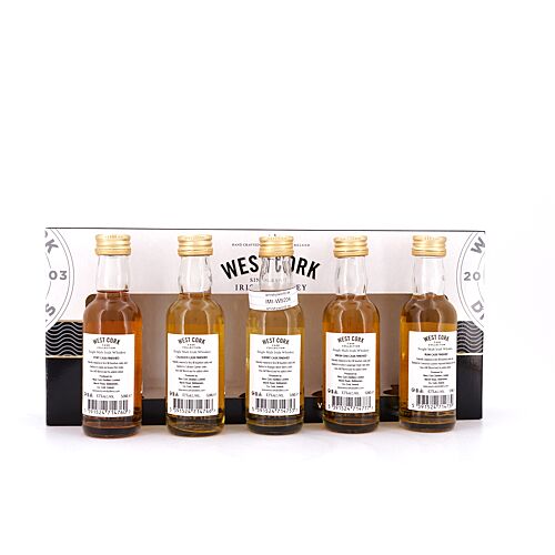 West Cork Collection Set aus (5 x 5cl Flaschen) 0,250 Liter/ 43.0% vol Produktbild