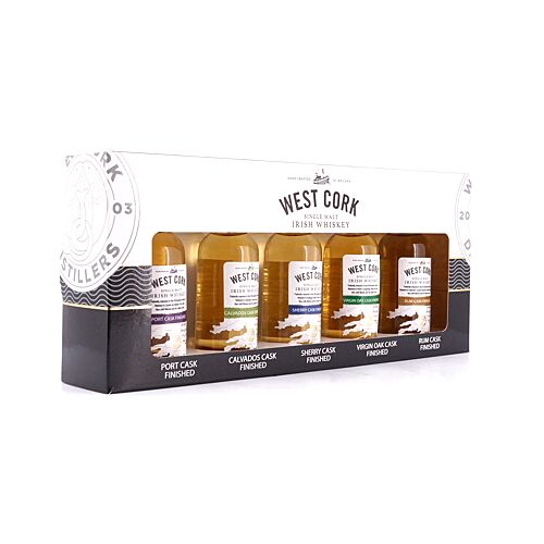 West Cork Collection Set aus (5 x 5cl Flaschen) 0,250 Liter/ 43.0% vol Produktbild