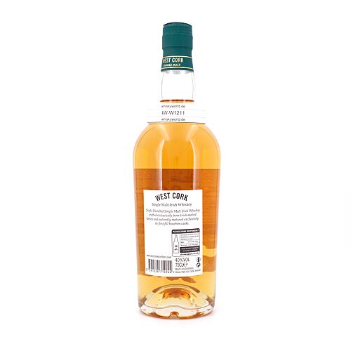 West Cork Single Malt Irish Whiskey  0,70 Liter/ 40.0% vol Produktbild