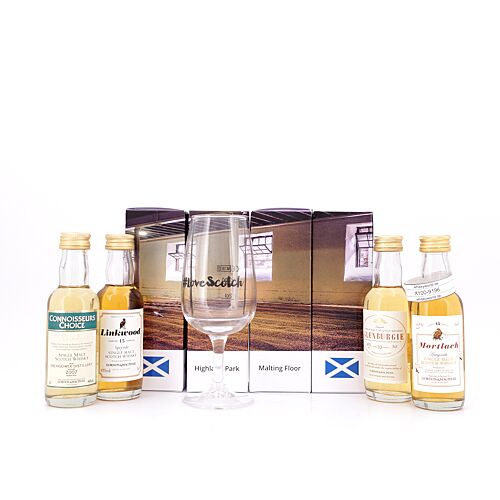 whiskyworld LoveScotch Miniaturen-Set Motiv Highland Park Malting Floor 0,20 Liter/ 43.0% vol Produktbild