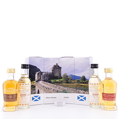 whiskyworld Miniaturen-Set II Motiv Eilean Donan Castle 4 Miniaturen je 5cl 0,20 Liter/ 53.2% vol Produktbild