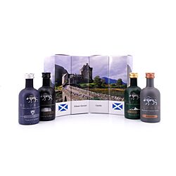 whiskyworld Miniaturen-Set Motiv "Eilean Donan" - Set Wolfburn Miniaturen-Set Produktbild