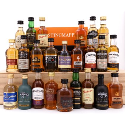 whiskyworld Whisky-Adventskalender 2019 Premium 24 Originalabfüllungen je 5cl 25-teilig zum Befüllen 1,20 Liter/ 44.7% vol