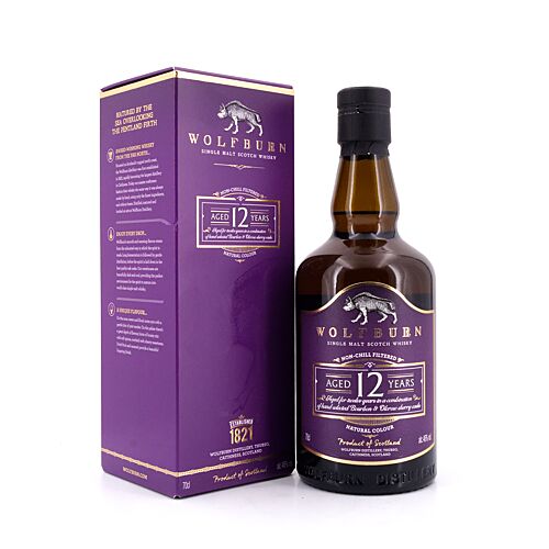 Wolfburn 12 Jahre Bourbon & Sherry Casks  0,70 Liter/ 46.0% vol Produktbild
