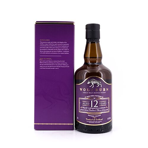 Wolfburn 12 Jahre Bourbon & Sherry Casks  0,70 Liter/ 46.0% vol Produktbild