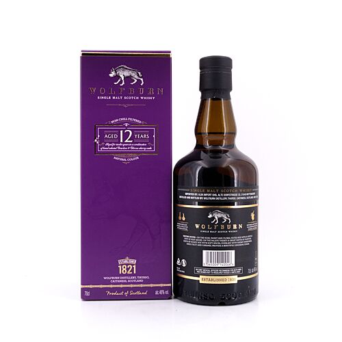 Wolfburn 12 Jahre Bourbon & Sherry Casks  0,70 Liter/ 46.0% vol Produktbild