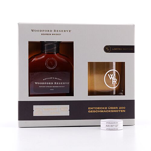 Woodford Reserve Distillers Select 200ml + Tumbler 0,20 Liter/ 43.2% vol Produktbild