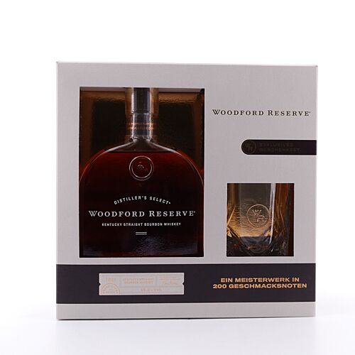 Woodford Reserve Distillers Select in Geschenkpackung mit Tumbler 0,70 Liter/ 43.2% vol Produktbild