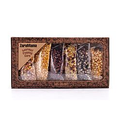 ZaraMama Popcorn 6er Geschenkbox 100% Gentechnikfrei 6 verschiedene Maiskörner in je 90g Packungen Produktbild