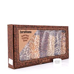 ZaraMama Popcorn 6er Geschenkbox 100% Gentechnikfrei 6 verschiedene Maiskörner in je 90g Packungen Produktbild